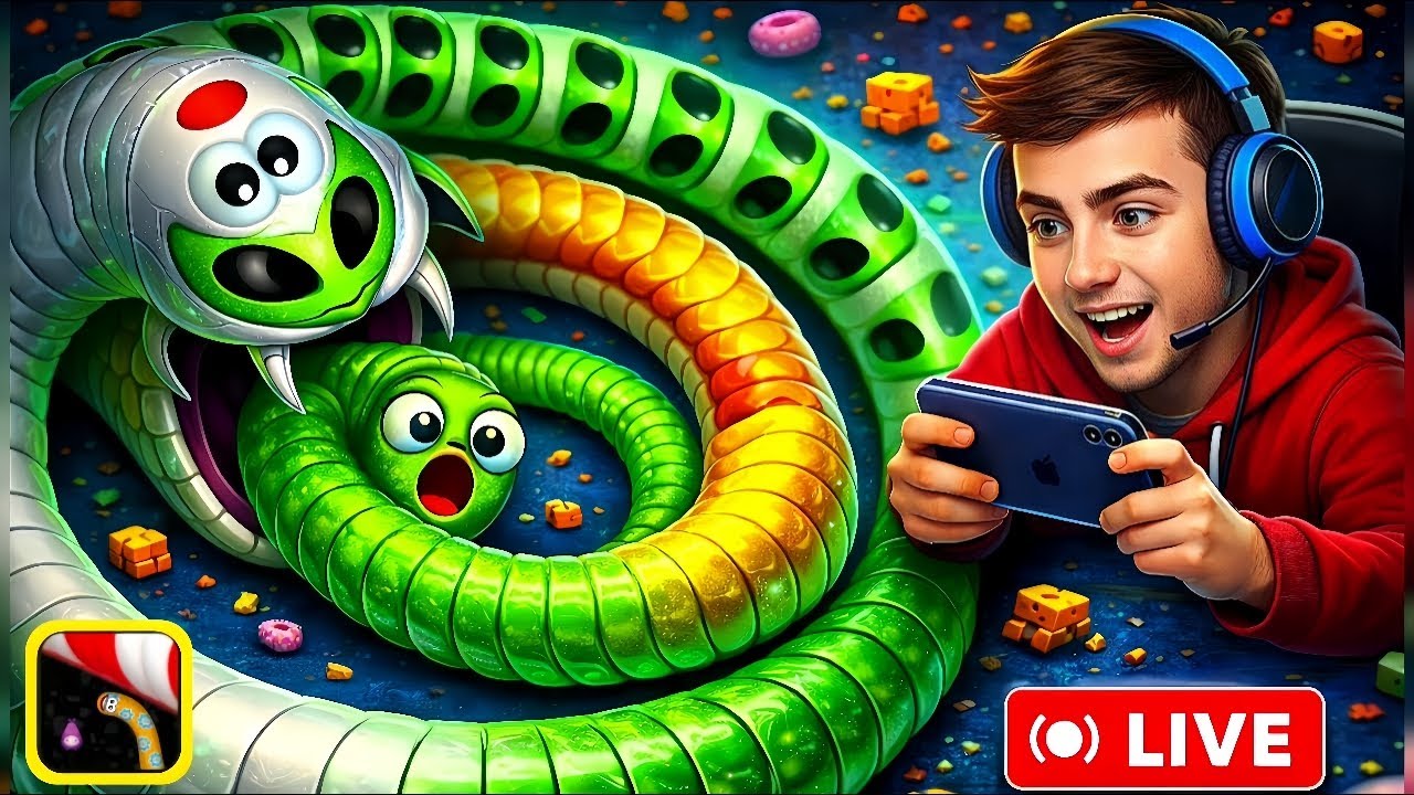 INSANE Worms Zone LIVE 🐍 Giant Snake Trap Challenge | Crazy Growth Gameplay 2026 day_51#wormszone