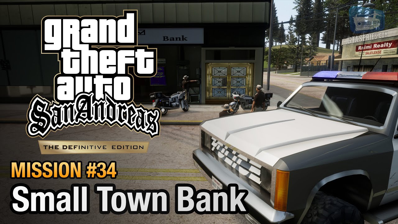 GTA San Andreas Definitive Edition - Mission #34 - Made in Heaven & Small Town Bank