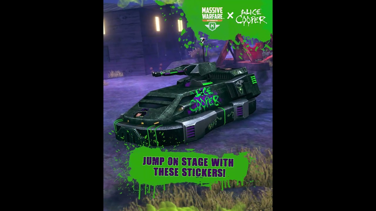 Alice Cooper, the King of Shock Rock, has arrived on the battlefield!