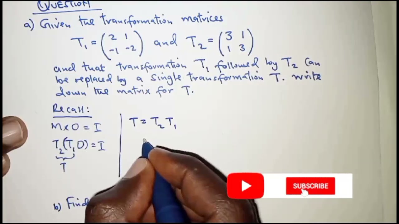 How to Combine Transformations, Solve for Object Points, and Find Inverse