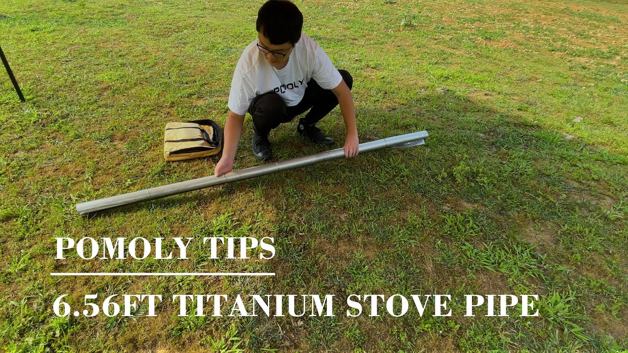 The best way to roll up titanium stove pipe.