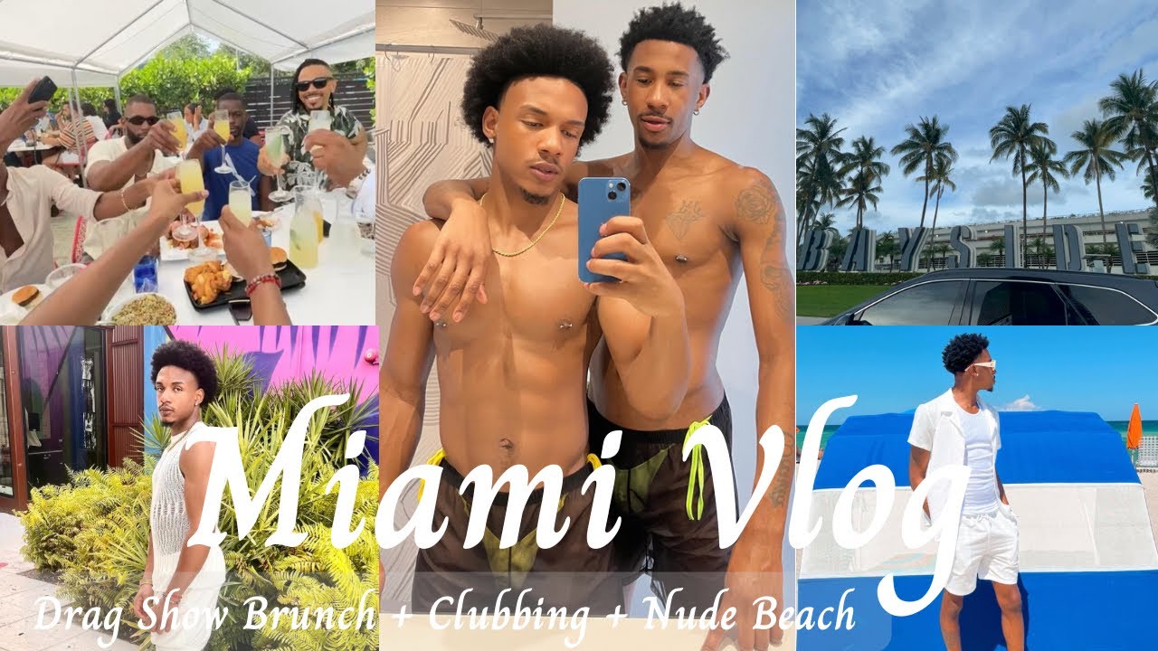 MIAMI VLOG | RHOBERT BDAY + DRAG BRUNCH + HE TRIED TO SCAM US + HAULOVER BEACH  |DUSTIN & RHOBERT