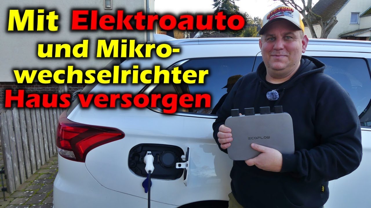 E-Auto versorgt Haus &uuml;ber Mikrowechselrichter f&uuml;r Balkonkraftwerk #v2g #v2h #v2l