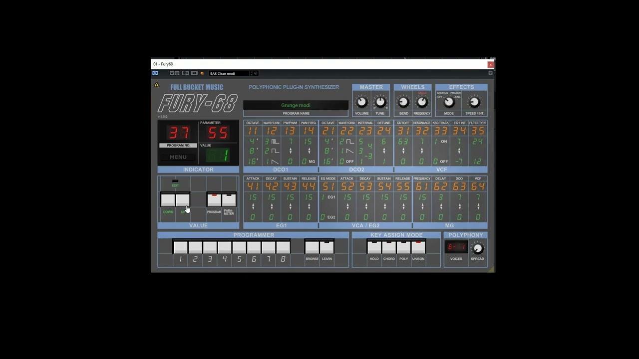 Fury-68 VST - Modified Presets