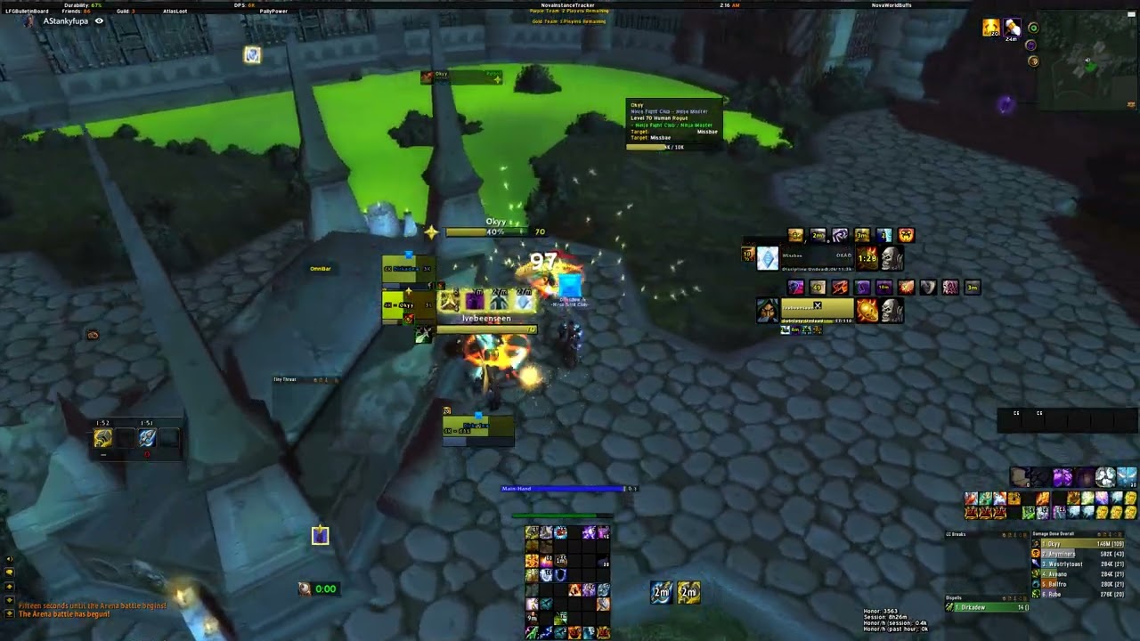 Arenas - Dirkadew (Shaman) /w Okyy (Rogue) - Burning Crusade