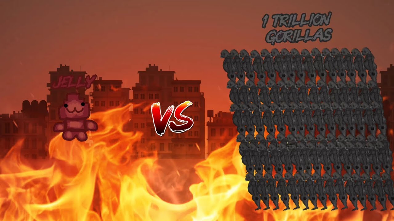 Jelly man vs 1 Trillion Gorillas | Melon Playground Film