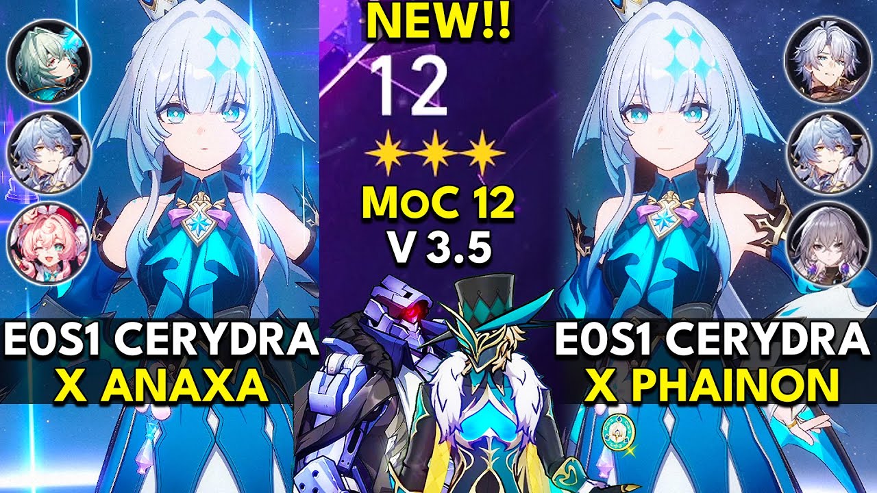 E0S1 Cerydra x Anaxa & Phainon | Memory of Chaos Floor 12 3 Stars | Honkai: Star Rail 3.5