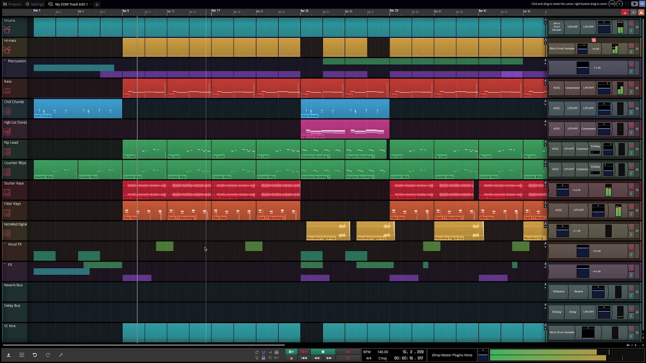 Waveform Free - EDM Template