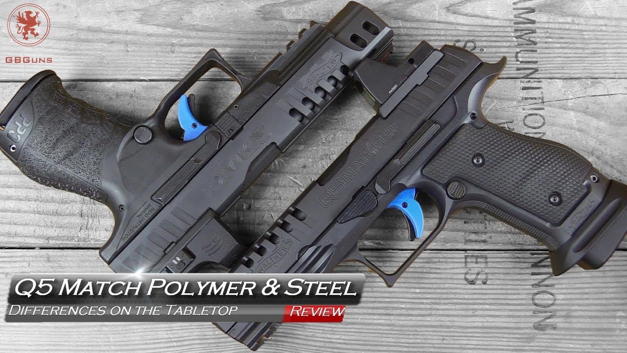 Walther Q5 Match с полимерной или стальной рамкой
