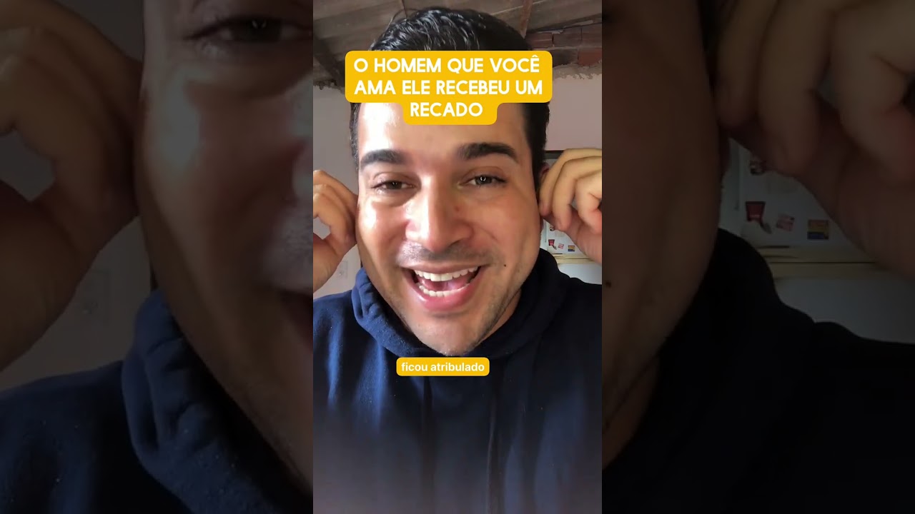 O homem que você ama recebeu um recado 