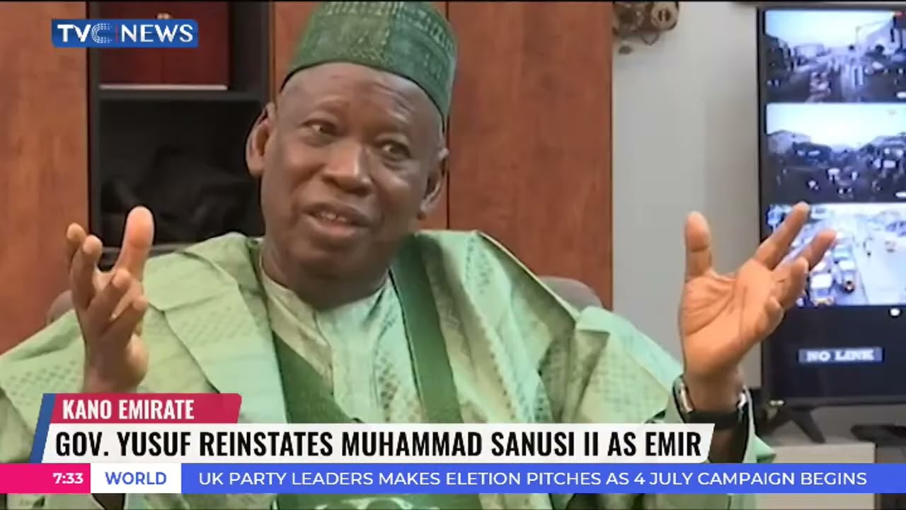 Gov. Abba Yusuf Reinstates Muhammad Sanusi II as Emir of Kano