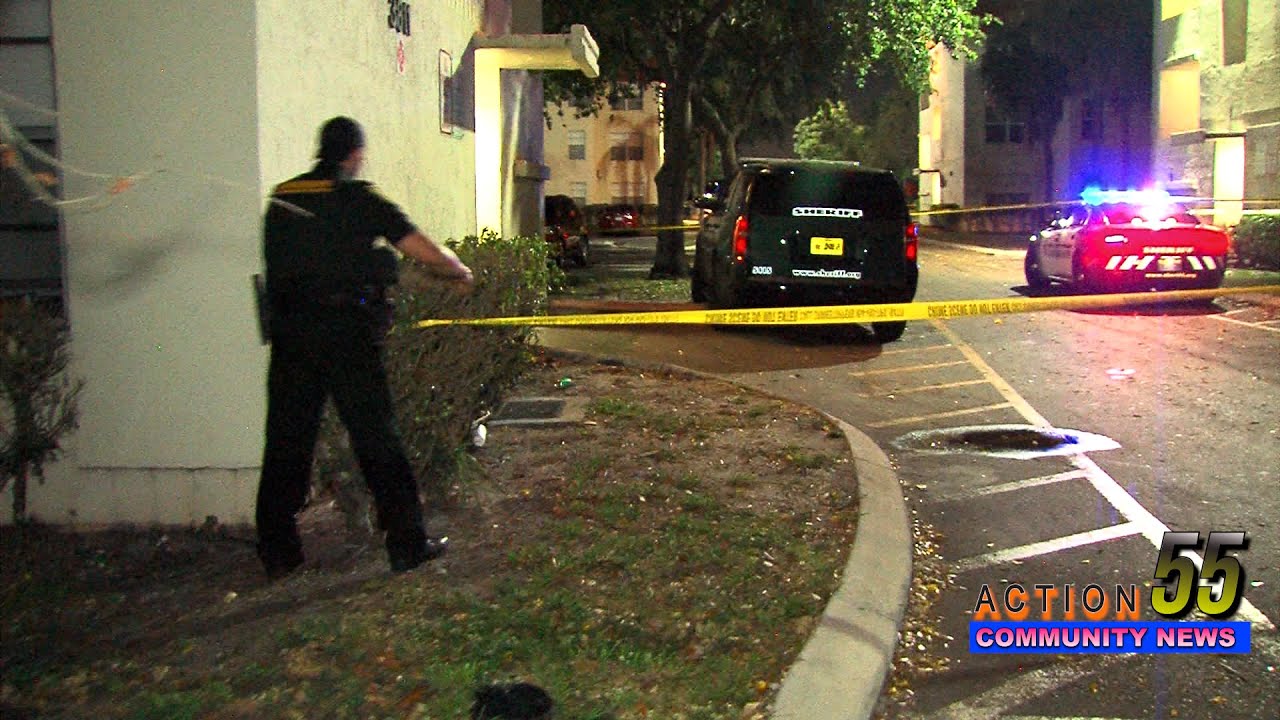 Young Woman shot in Lauderdale Lakes, Major crime scene at the Cambridge Square