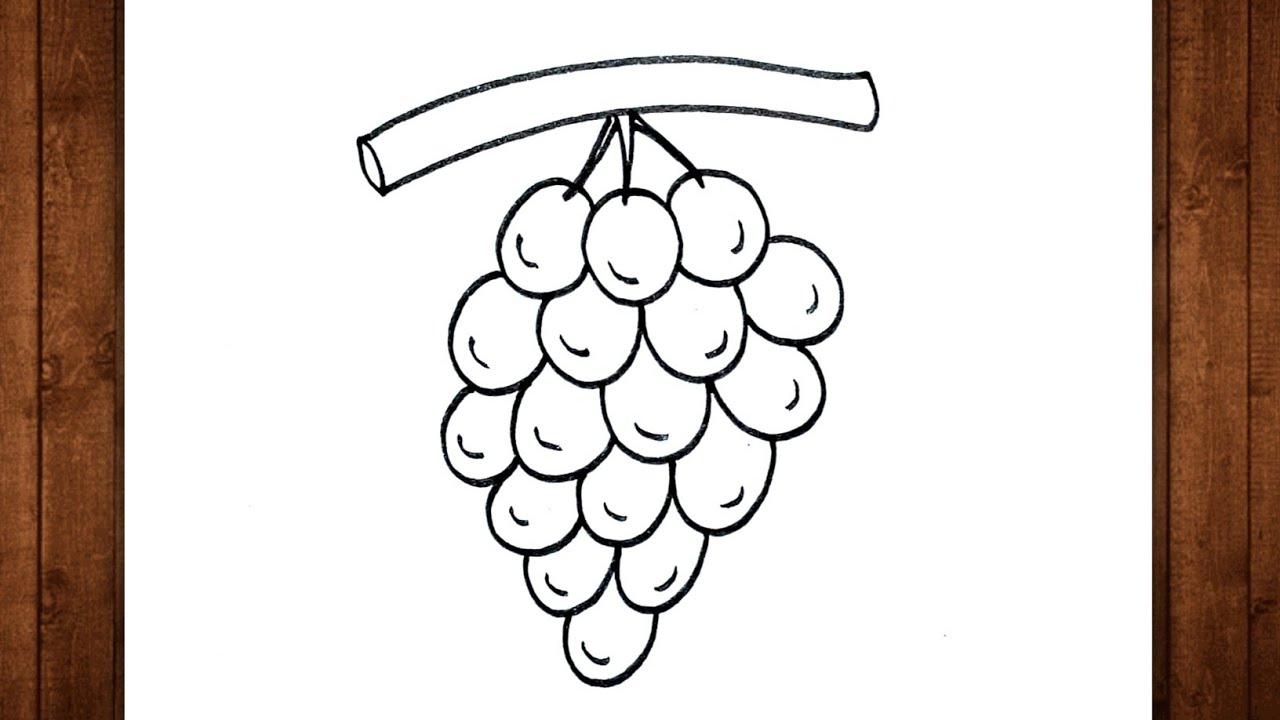 How To Draw a Grapes / Grapes Drawing / Grapes Drawing Easy