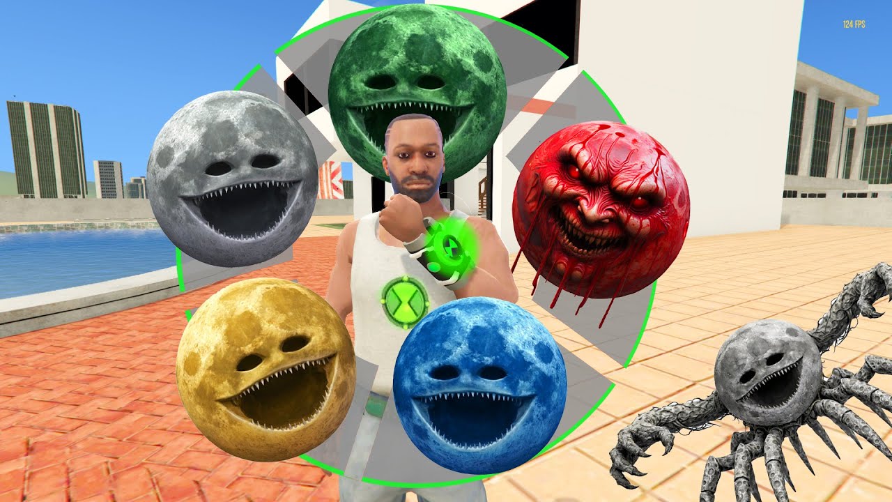 Franklin Playing As ALL MOON WAKE UP BLOOD MOON In INDIAN BIKE DRIVING 3D