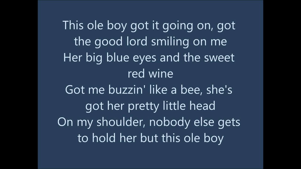 This Ole Boy Lyrics - Craig Morgan