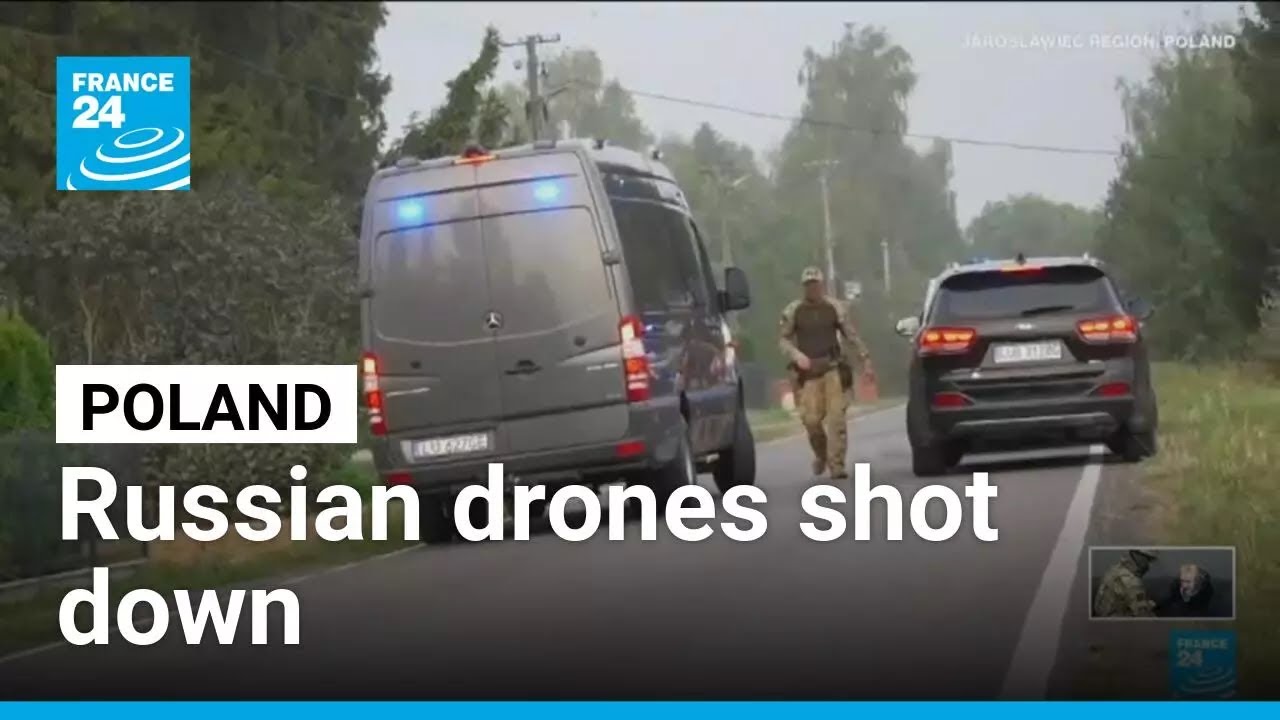 Poland says shot down Russian drones that violated its airspace • FRANCE 24 English