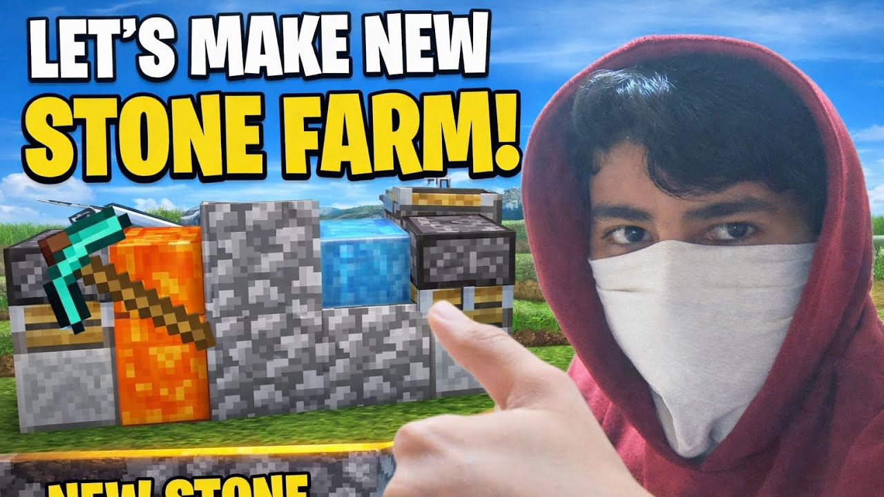 I make new stone farm in Minecraft