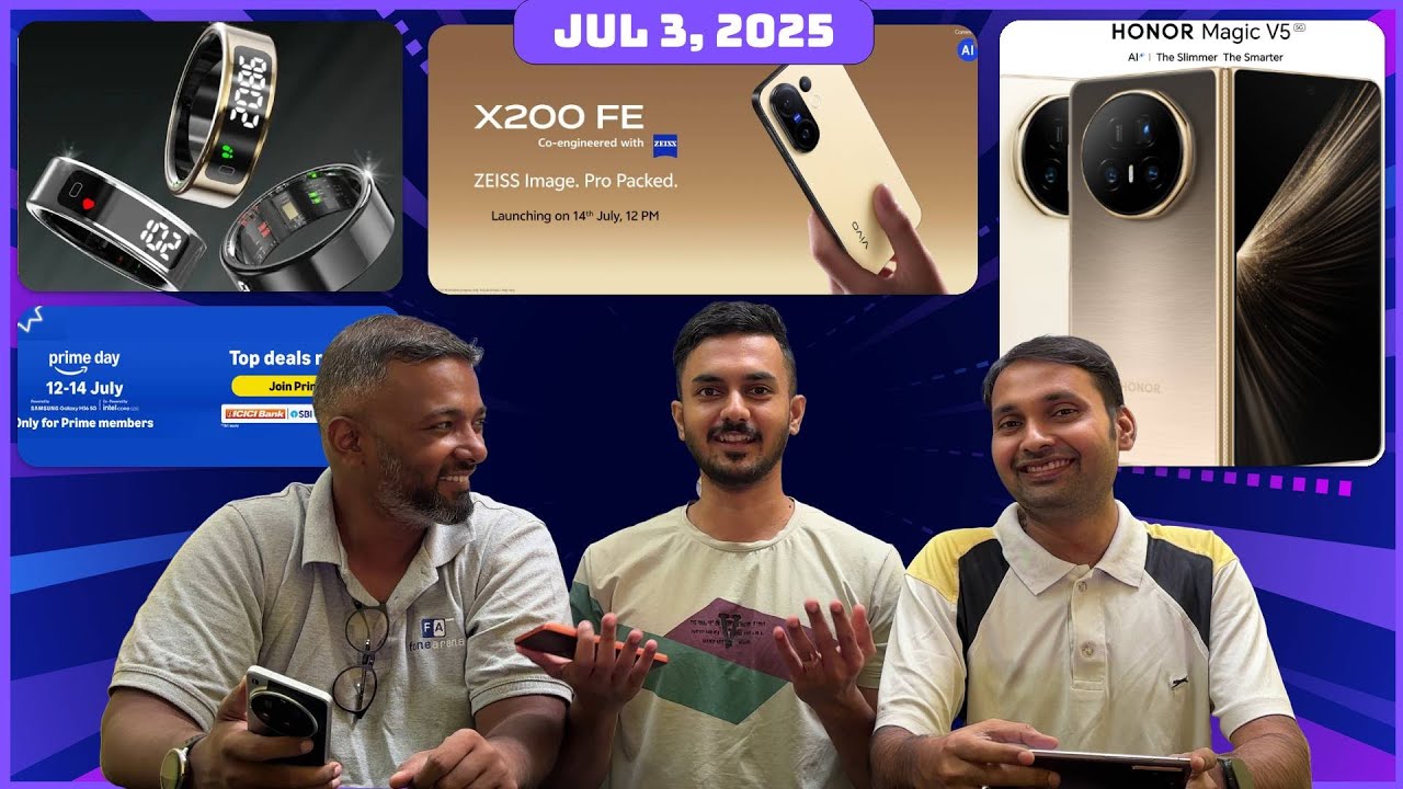 iQOO 15 camera, vivo X200 FE & X Fold5 launch date, Budget Smart Ring, Prime Day Deals | TVT 1595