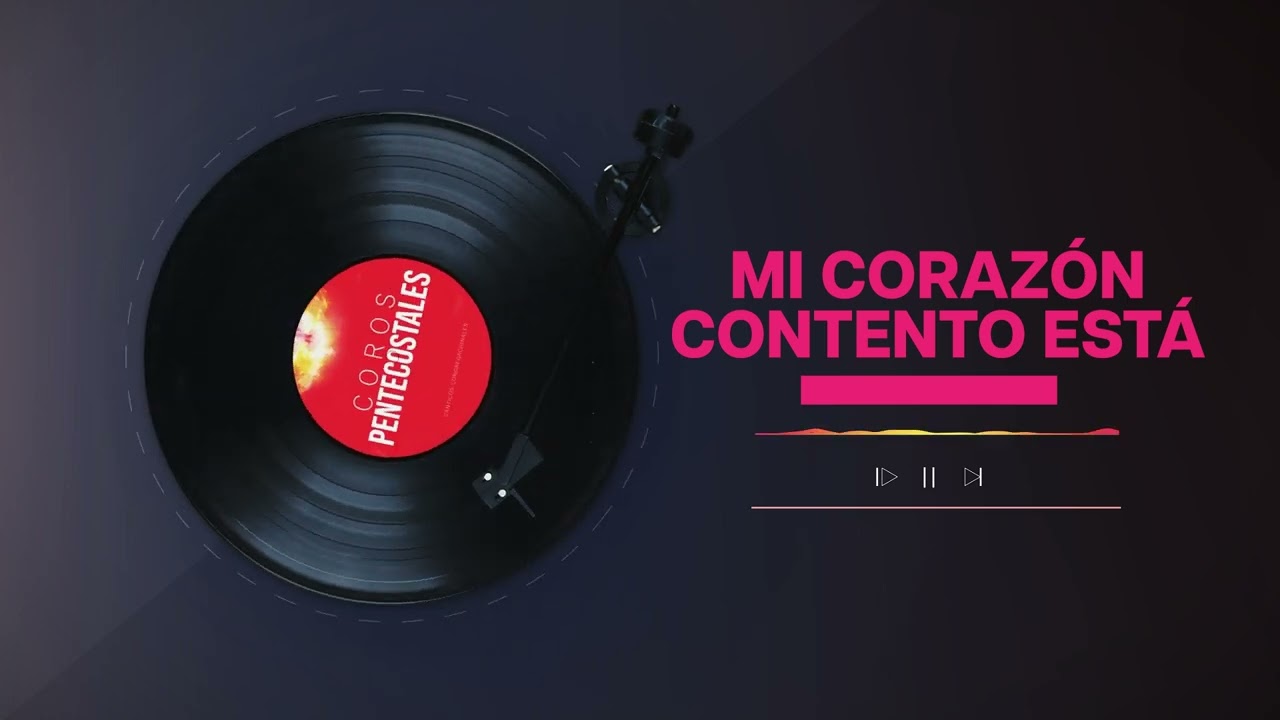 Mi corazón contento está | Coros pentecostales IA