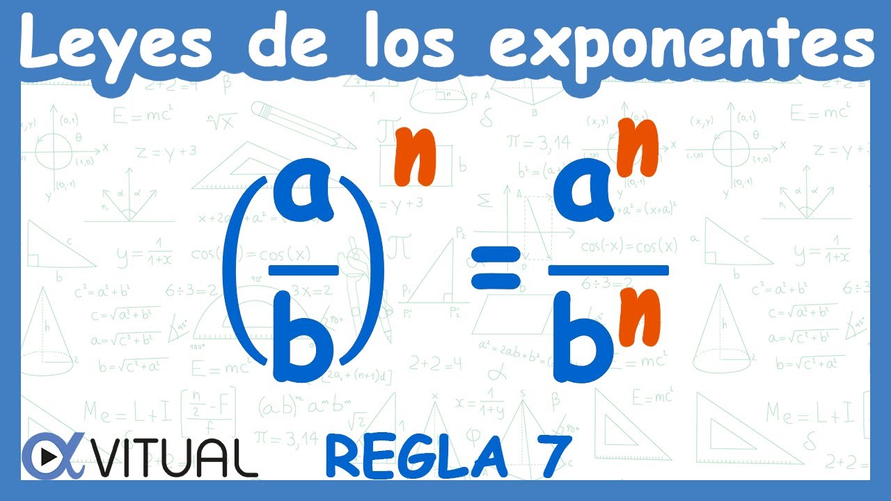 👉 Leyes de los Exponentes | Regla 7