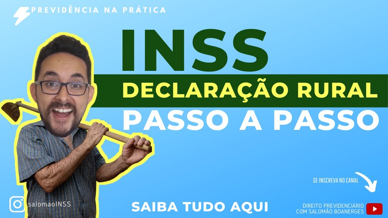 COMO PREENCHER A DECLARAÇÃO RURAL DO SEGURADO ESPECIAL [2021]