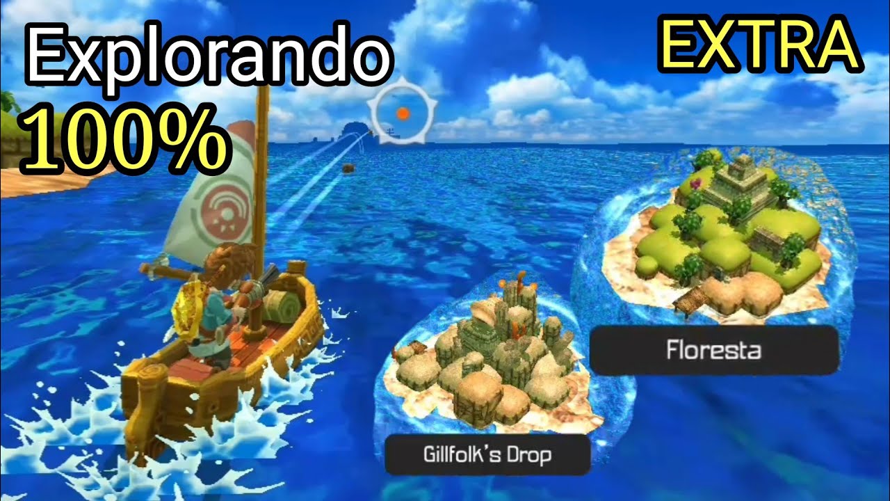 Oceanhorn Extra - Explorando 100% das Ilhas!!! | Floresta e Gillfolk's Drop