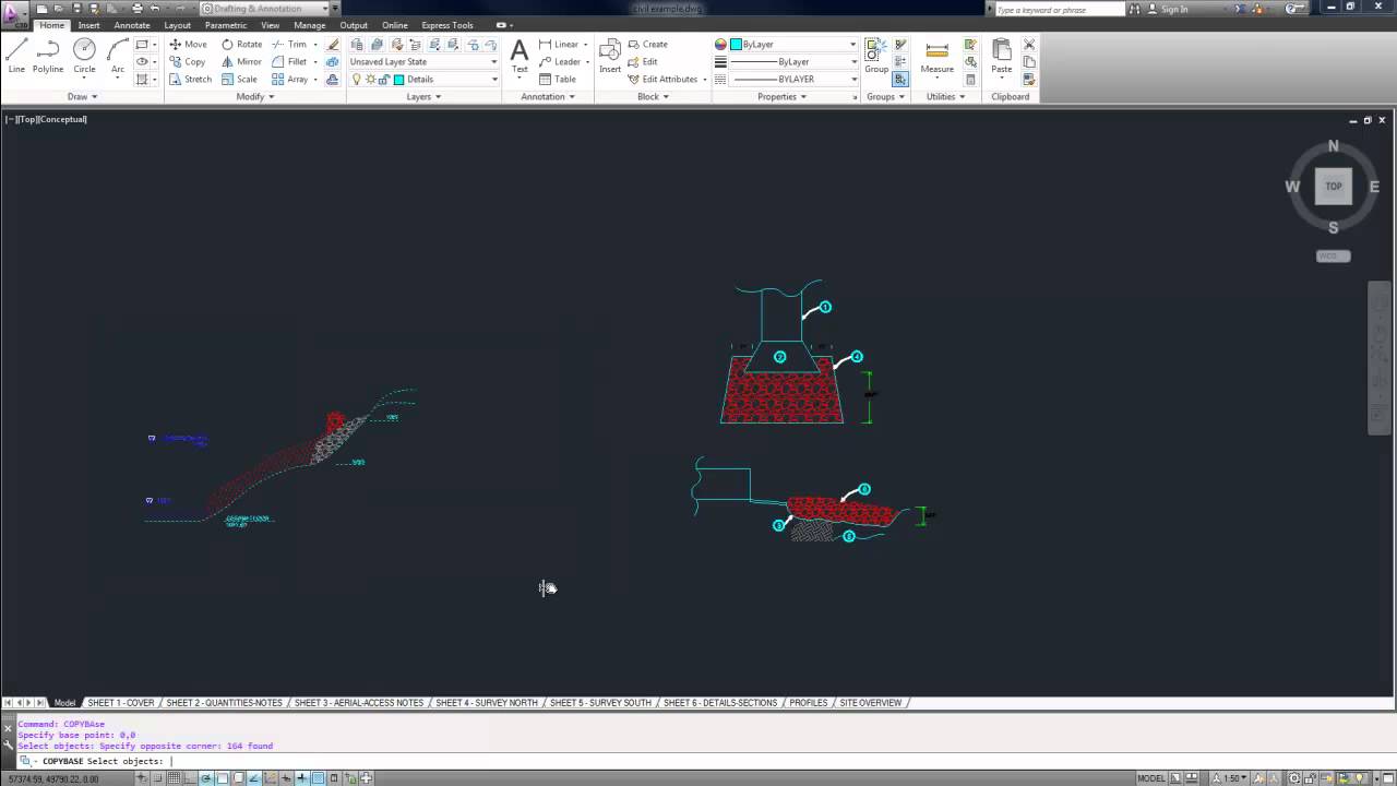 Учебное пособие по AutoCAD: копирование объектов из одного чертежа в другой