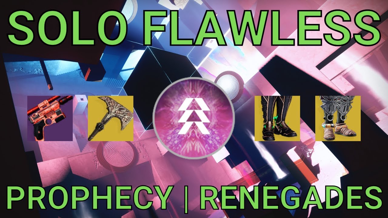 Solo Flawless Prophecy on Hunter | Renegades (Destiny 2)