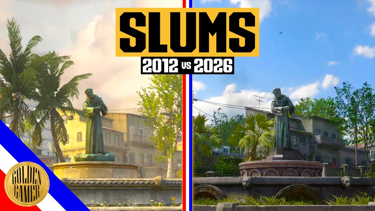 Slums Map Comparison - BO2 vs BO7 (2012 vs 2026)