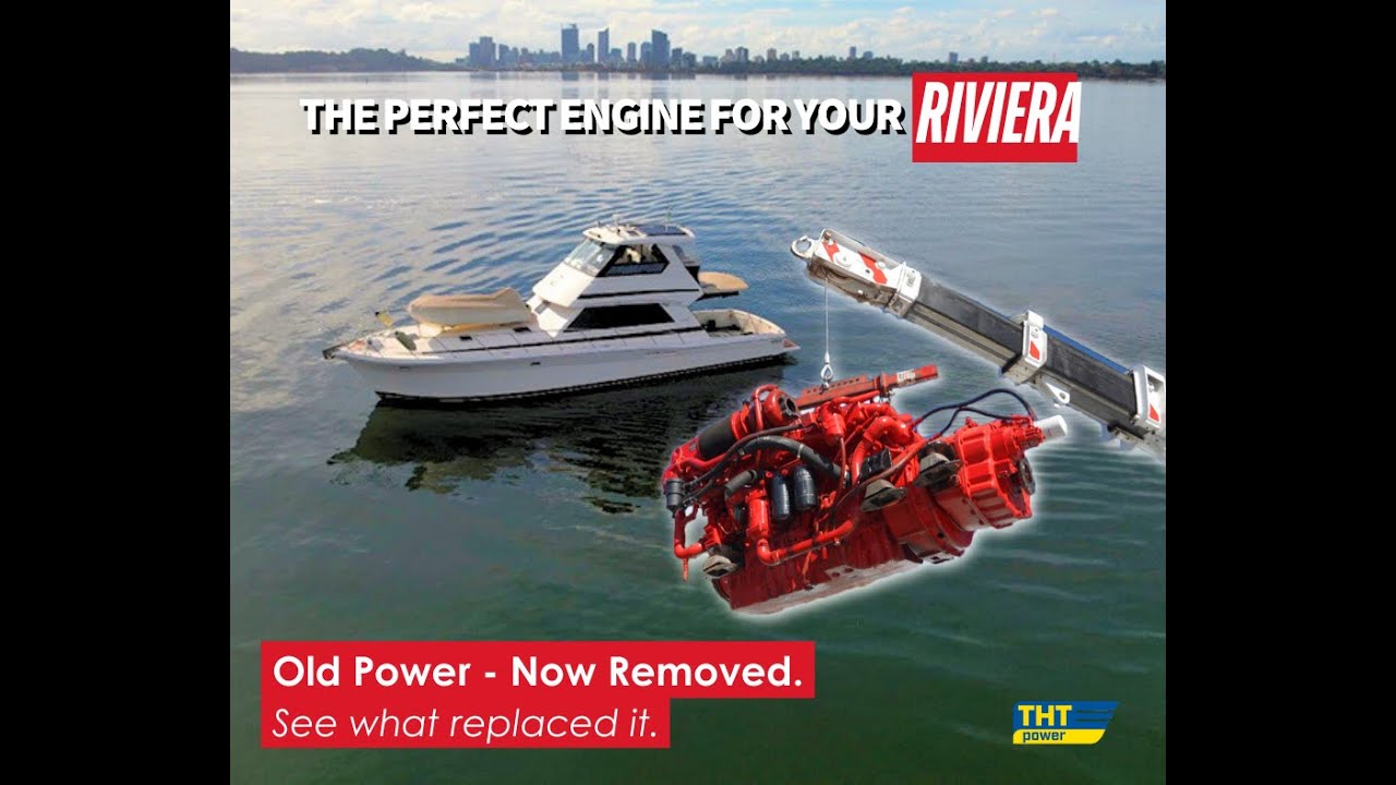 Замена двигателей на судне Riviera | С двигателя Iveco 8460 на морские двигатели FPT Cursor 9