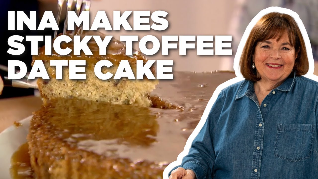 Ina Garten & Laura Donnelly Make Sticky Toffee Date Cake | Barefoot Contessa | Food Network