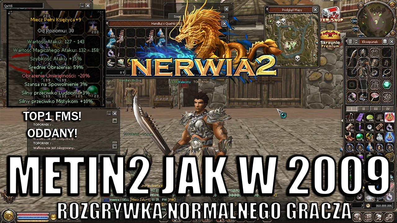 Nerwia2 - TOP1 FMS 59 SR ODDANY! JAKI DONATE!😲METIN2 JAK W 2009! ROZGRYWKA NORMALNEGO GRACZA [#13]