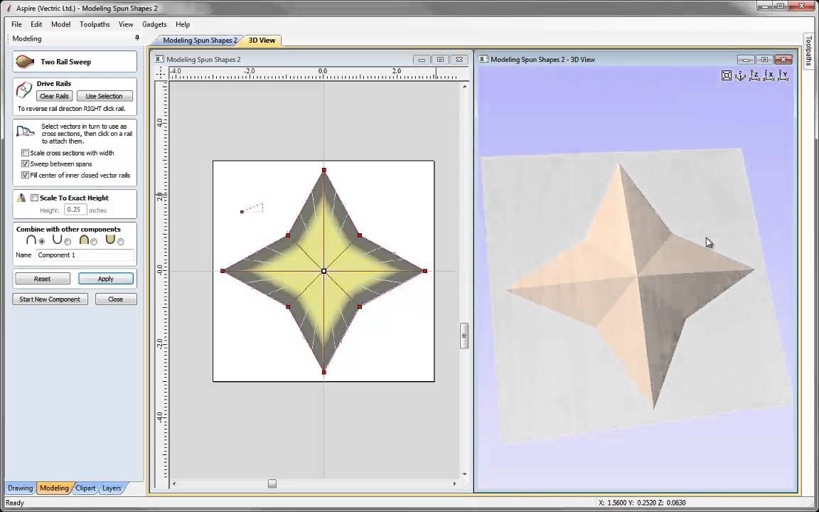 Vectric Tips & Tricks - Modeling a Spun Shape Part 2