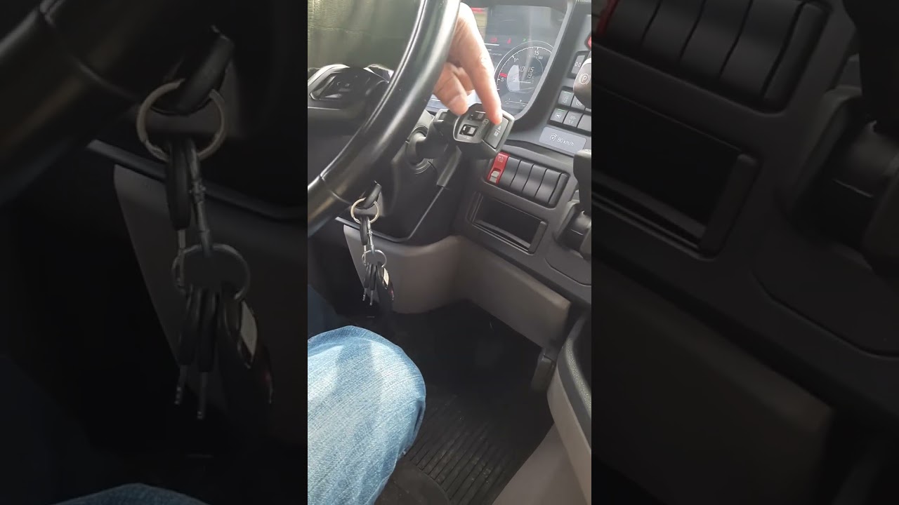 como manejar trailer scania automatico (video basico del manejo)