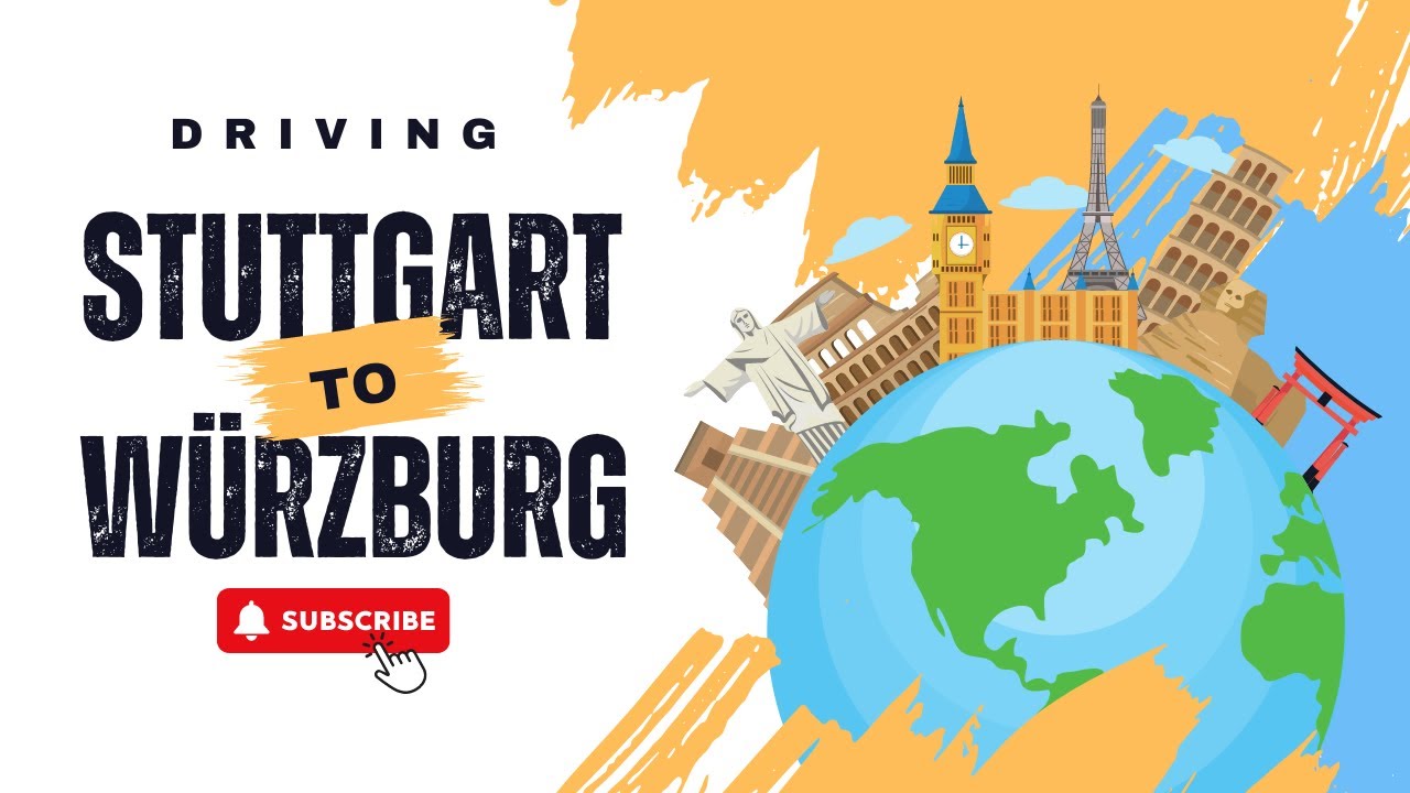 Driving on the German Autobahn from Stuttgart to Würzburg 🇩🇪