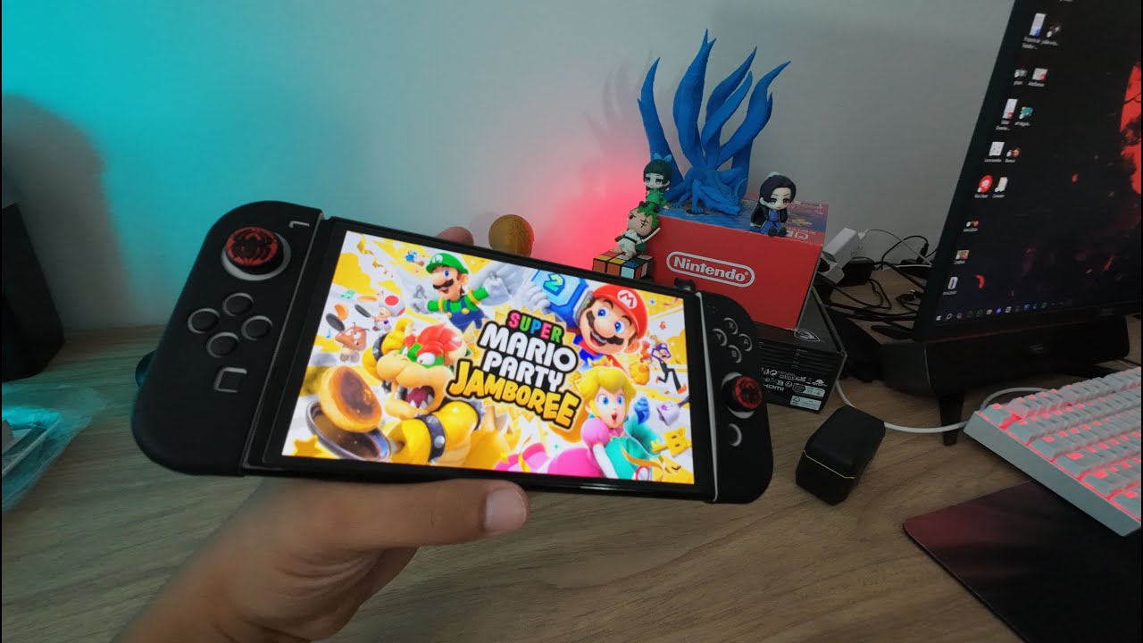 COMPREI UM NINTENDO SWITCH OLED EM 2026!!! O PROF TA GAMER HEIN?!