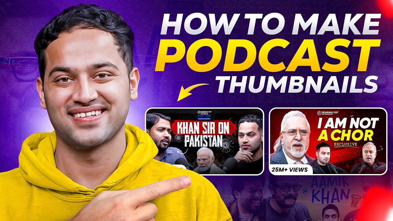 How to Make a PODCAST Thumbnail in Photoshop? (Easy & Eye-Catching)