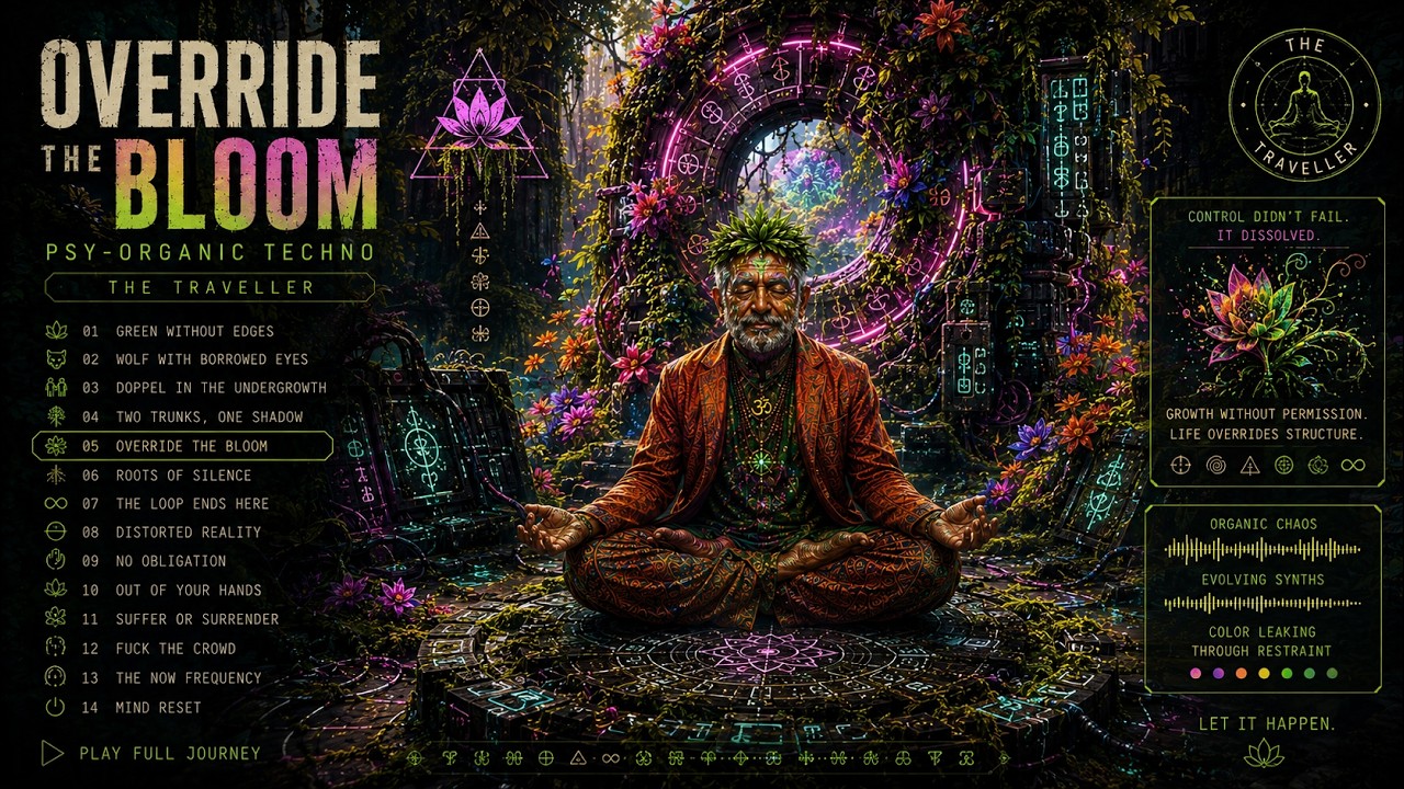 Override the Bloom | Psy-Organic Techno (The Traveller)