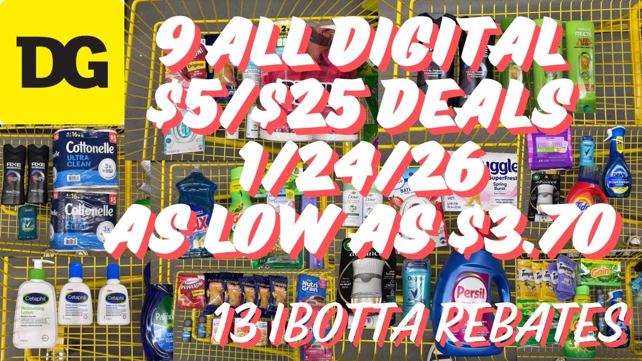 Dollar General - $5/$25 - 24.01.2026 - Столько выгодных предложений! Купоны Dollar General на это...