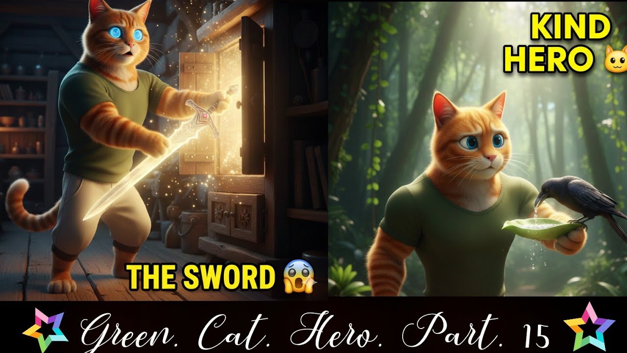 The Cat Found a Sword… What Happens Next? 🗡️🐱@NAWAcatanimation 