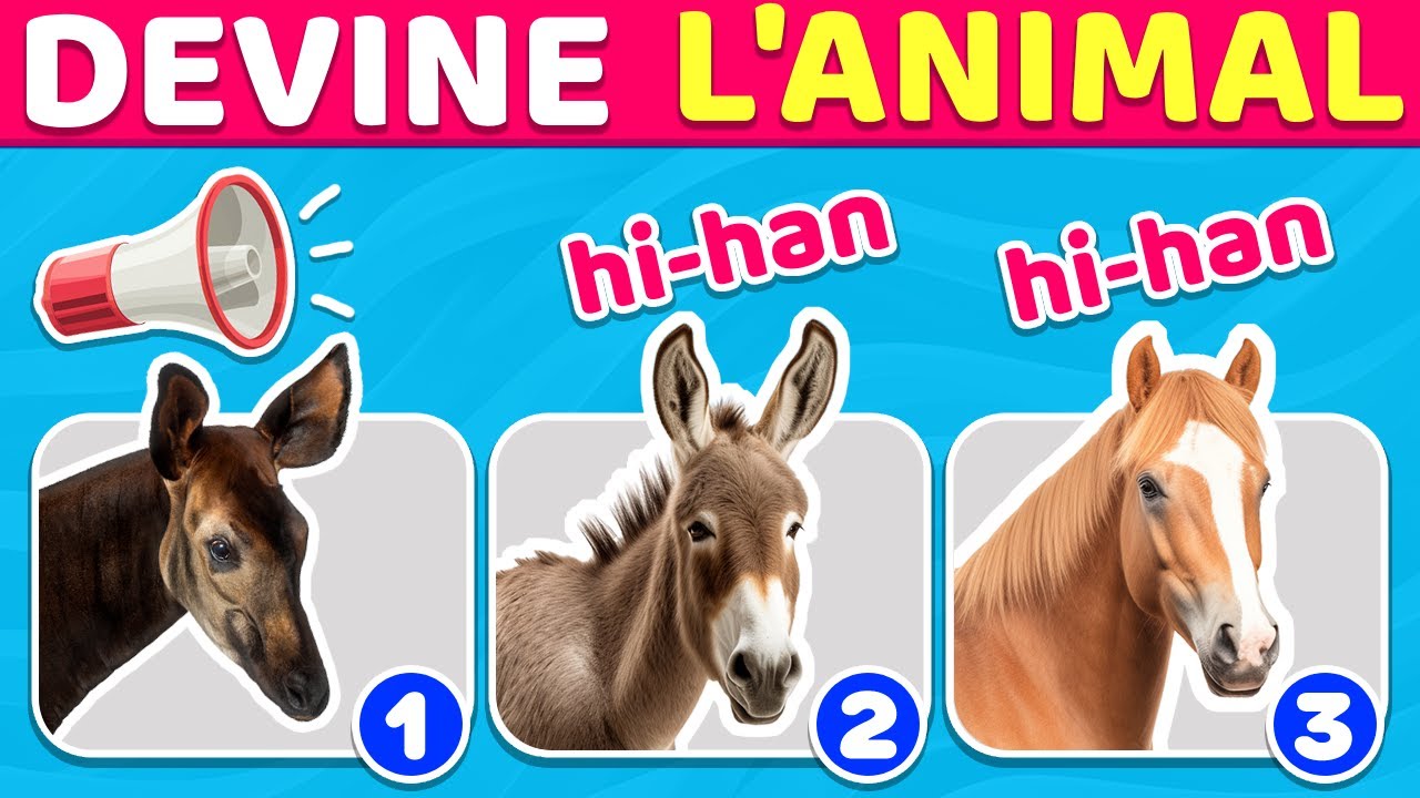 Essayez la Reconnaissance des Sons d'Animaux par Votre Enfant ! 🫏🔊