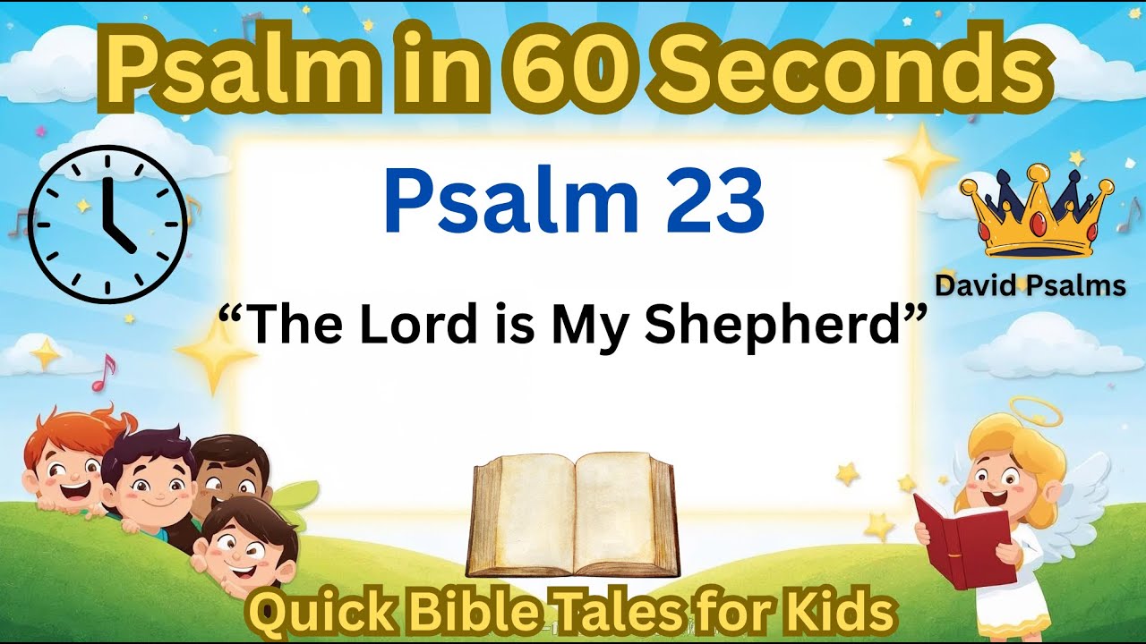 Day 1 – Psalm 23 1  Verse  “The Lord is my shepherd, I lack nothing ” 1