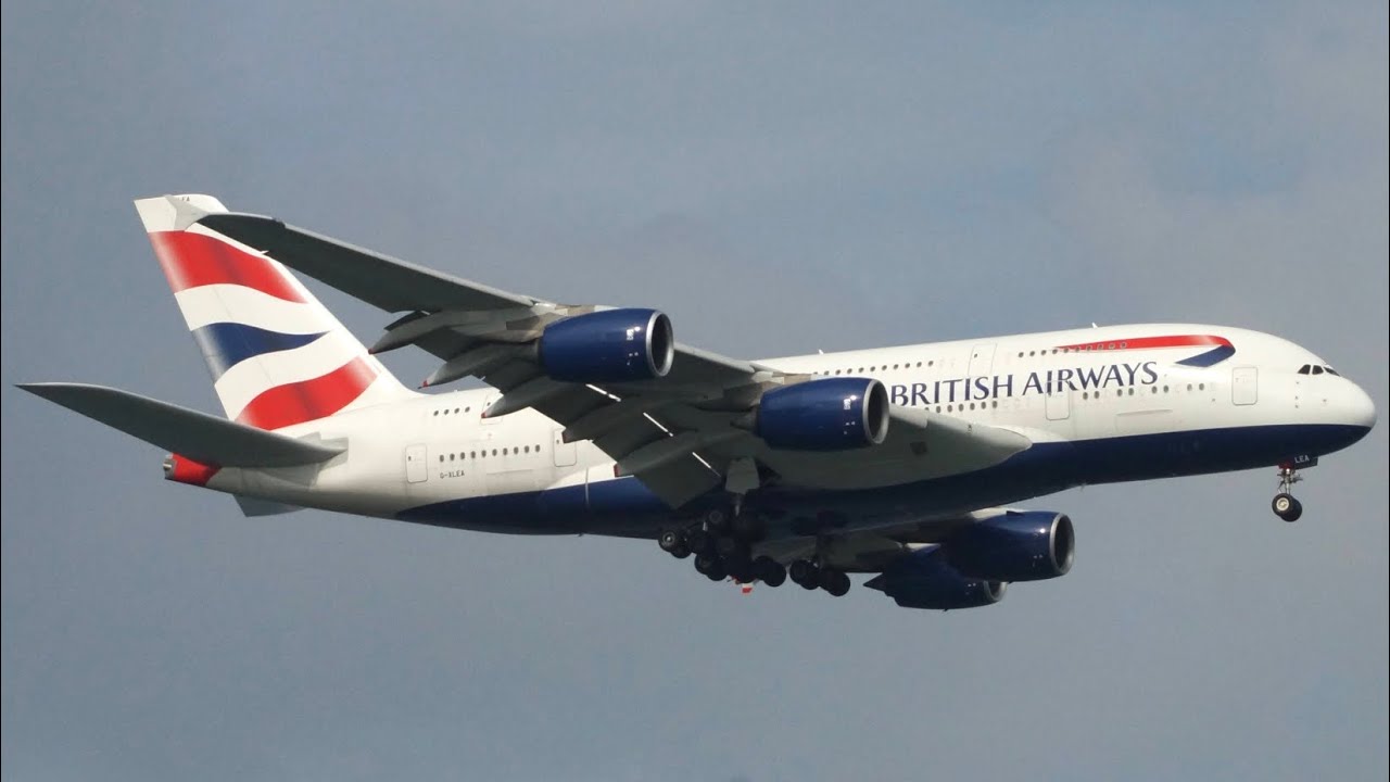 IFS Aviation5888H Productions Real Footage: British Airways Airbus A380-841 (G-XLEC)