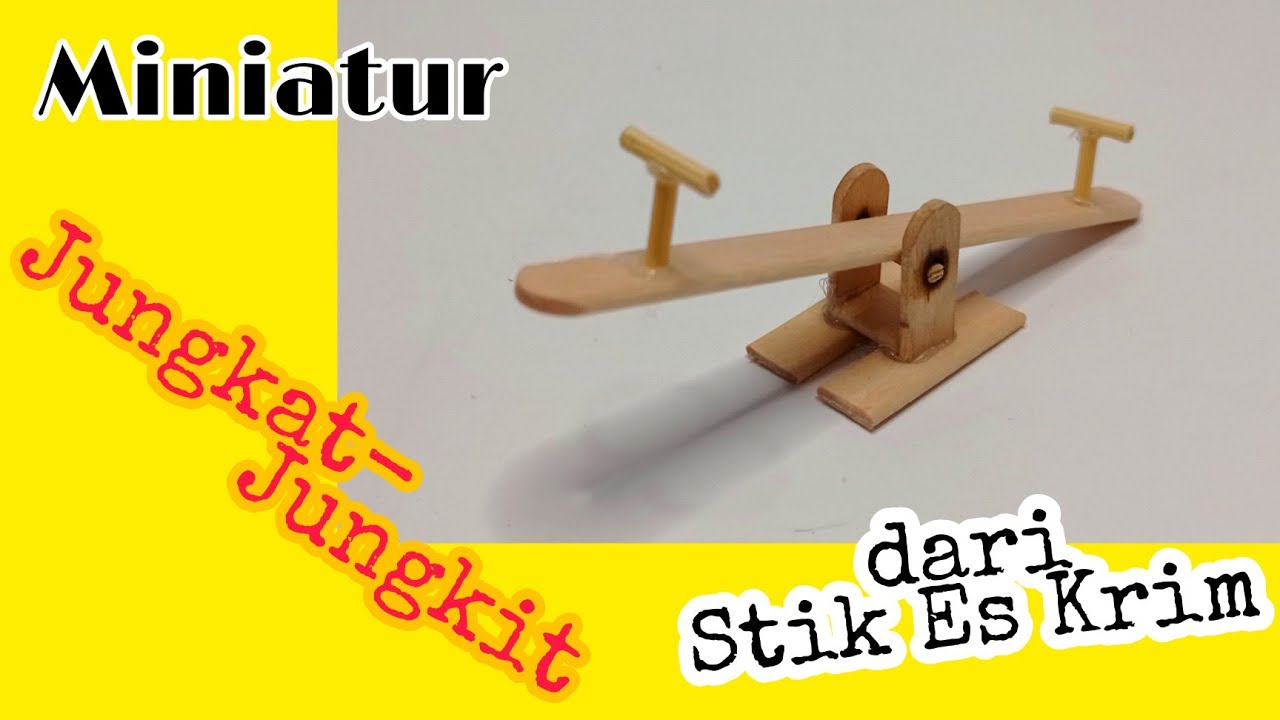 Ide Kreatif Miniatur Jungkat-Jungkit dari Stik Es Krim || DeF Channel #diy #miniature #craft