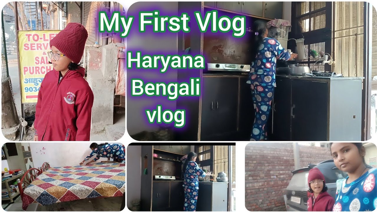 My First Vlog 🥰II   Haryana Bengali Vlog 🥰🥰 আমার প্রথম ভিডিও।। হরিয়ানা বাংলা ব্লগ Il 🙂