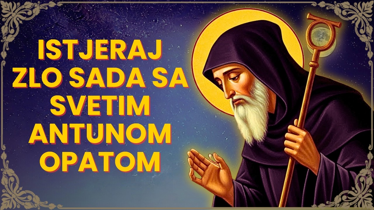 ✝ Molitva koja SADA istjeruje zlo sa Sveti Antun Pustinjak - Moćni Zaštitnik 🙏