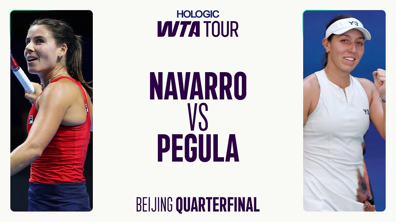 Эмма Наварро против Джессики Пегулы | Четвертьфинал турнира WTA в Пекине 2025 | Лучшие моменты матча