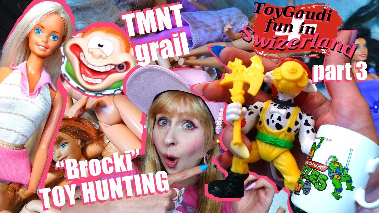 ToyGaudi in Swizerland part 3 - TMNT 90s Turtles grail TOY & DOLL Hunting in thrift store 80s Barbie