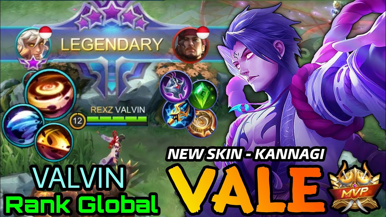 Kannagi Vale New ELITE Skin MVP Plays - Top Global Vale by VALVIN - MLBB