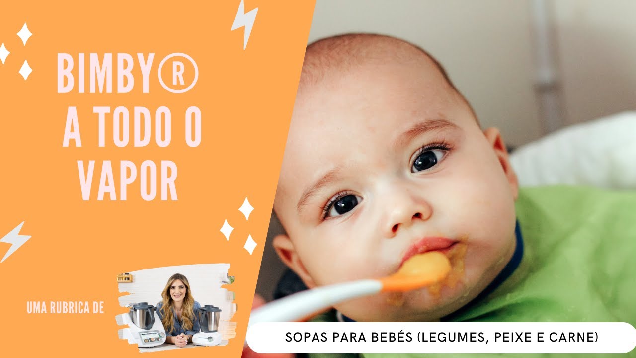 Sopa para bebés (legumes, carne e peixe)